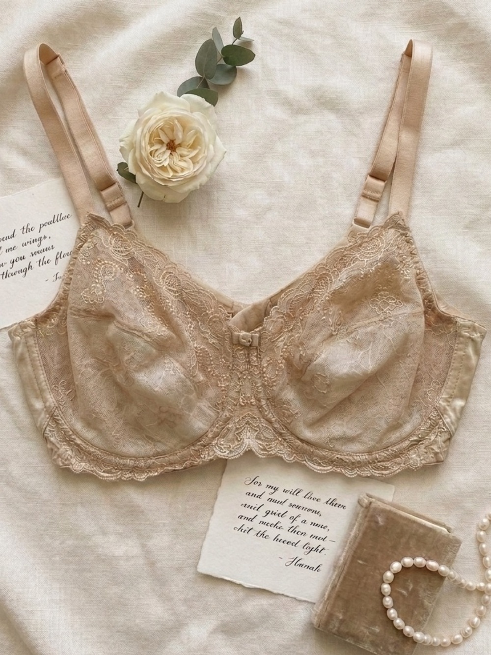 Wacoal Renaissance Rose Underwire Bra (Size 38D)